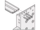 SCHROFF EuropacPRO zijplaat voor textielpakkingen, Type R, 3 HE, 275 mm