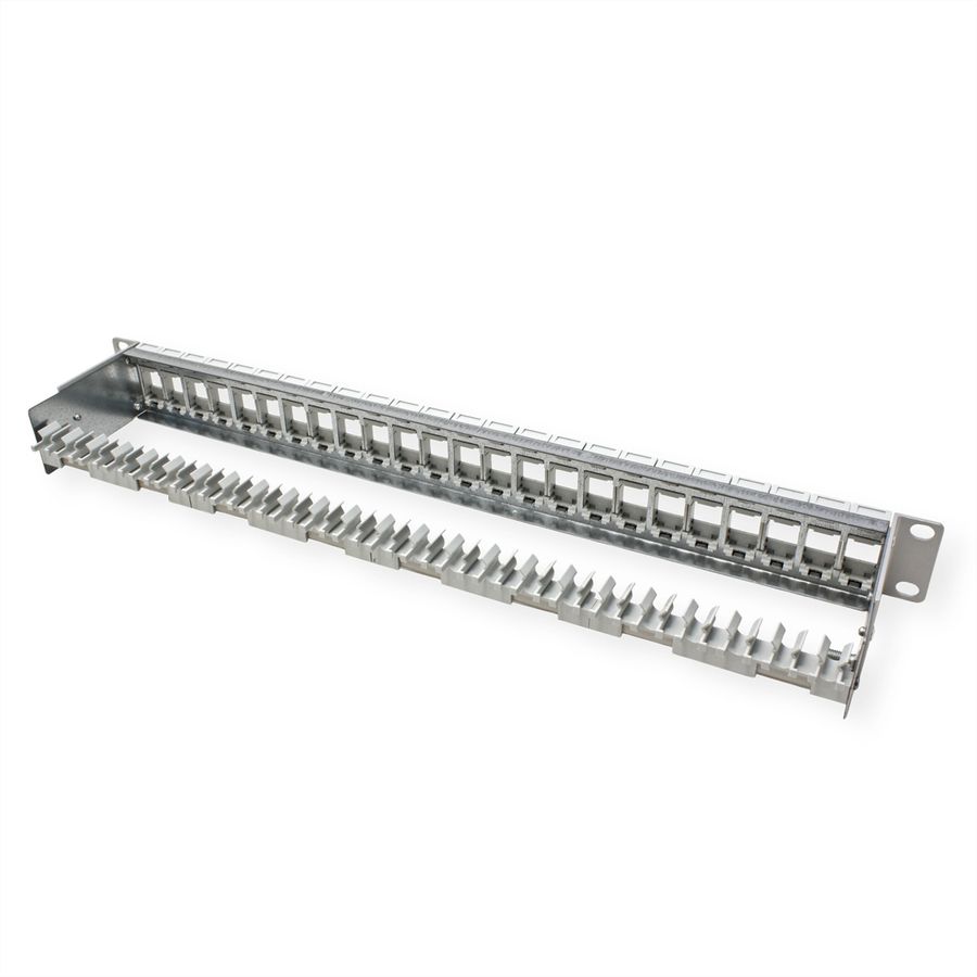 METZ CONNECT 19" Paneel 1HE Moduledrager leeg voor 24 modules (E-DAT of C6A)