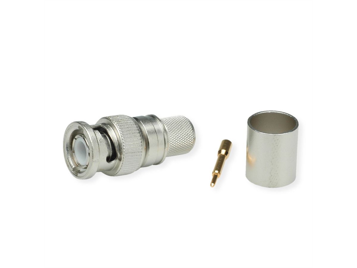 TELEGÄRTNER BNC Straight Plug, RG 213/U, Crimp
