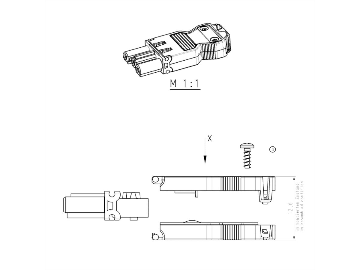 BACHMANN appliance coupler GST18/3 white