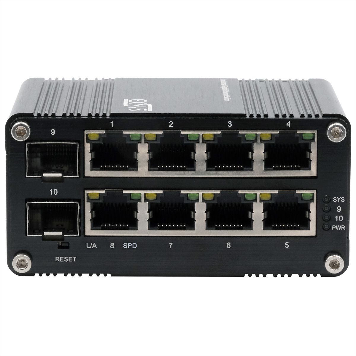 EXSYS EX-62035M-SFP 10-poorts industriële gigabit miniswitch Web Managed