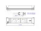 BACHMANN POWER FRAME M 3xCEE7/3, 1xUSB C 30W 0.2m GST18