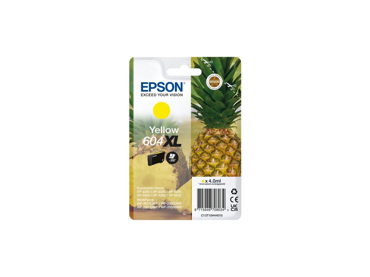 Epson 604XL inktcartridge 1 stuk(s) Origineel Hoog (XL) rendement Geel