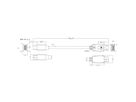 BACHMANN Mini DisplayPort to HDMI 1.5m S.1 Mini DP S.2 HDMI
