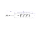 BACHMANN PRIMO 2 3xCEE7/3 2.0m CEE7/7 RAL5010