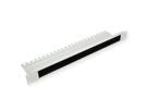 ROLINE 19-inch cable entry, with brush strip 1U grey