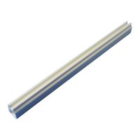 SCHROFF Guide Rail Multi Piece, Mid-Piece, Aluminium Extrusion, 160 mm, 2.5 mm Groove Width, Silver, 10 Pieces