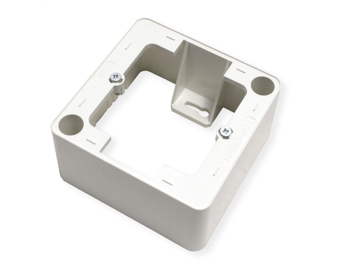 METZ CONNECT Keystone opbouwdoos 1 poort leeg wit