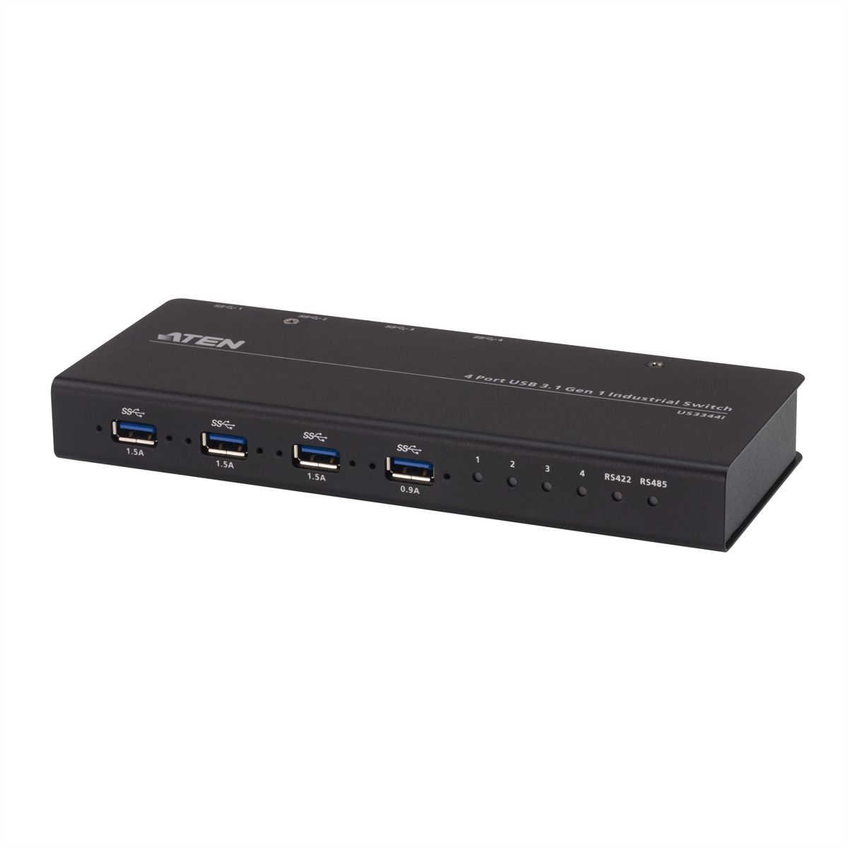 ATEN US3344i industriële hub switch 4x4 USB 3.1 Gen 1