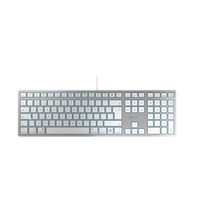 CHERRY KC 6000C FOR MAC toetsenbord Universeel USB QWERTY Engels Zilver