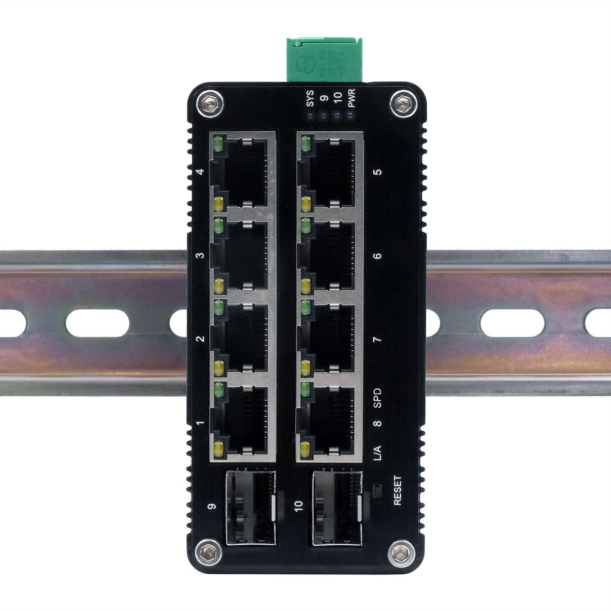 EXSYS EX-62035M-SFP 10-poorts industriële gigabit miniswitch Web Managed