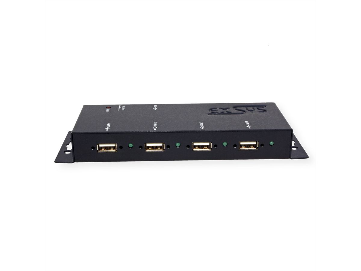 EXSYS EX-1166HMV 4 poort externe USB 2.0 Hub metaal
