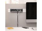 BACHMANN DESK RAIL 2x Geaard stopcontact 1x USB Oplader