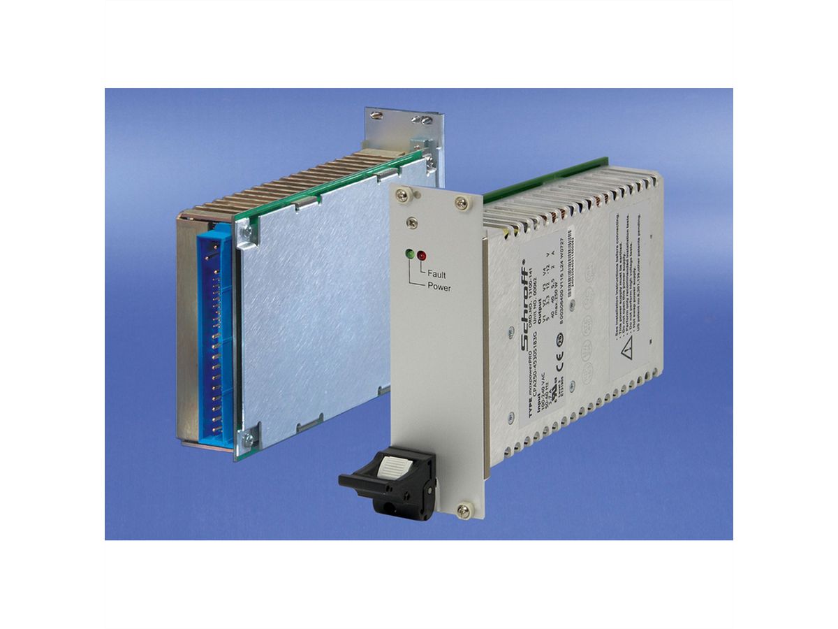 SCHROFF PSU 19" for CompactPCI, AC/DC, 3 U, 8 HP