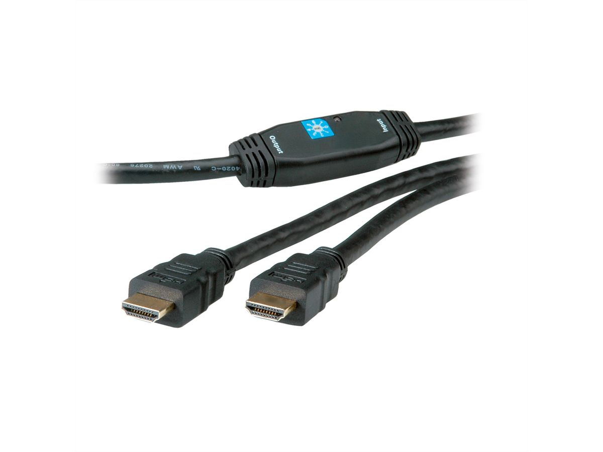 ROLINE HDMI High Speed ​​Kabel, met repeater, 30 m