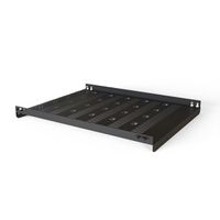 SCHROFF Varistar 19'' Legbord, stationair, 75 kg, RAL 7021, 600W 800D