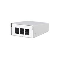 METZ CONNECT Keystone AP-behuizing 3-poorts zuiver wit RAL9010