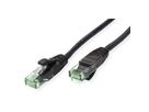 ROLINE RM Patchkabel Cat.6A UTP, zwart, 1 m