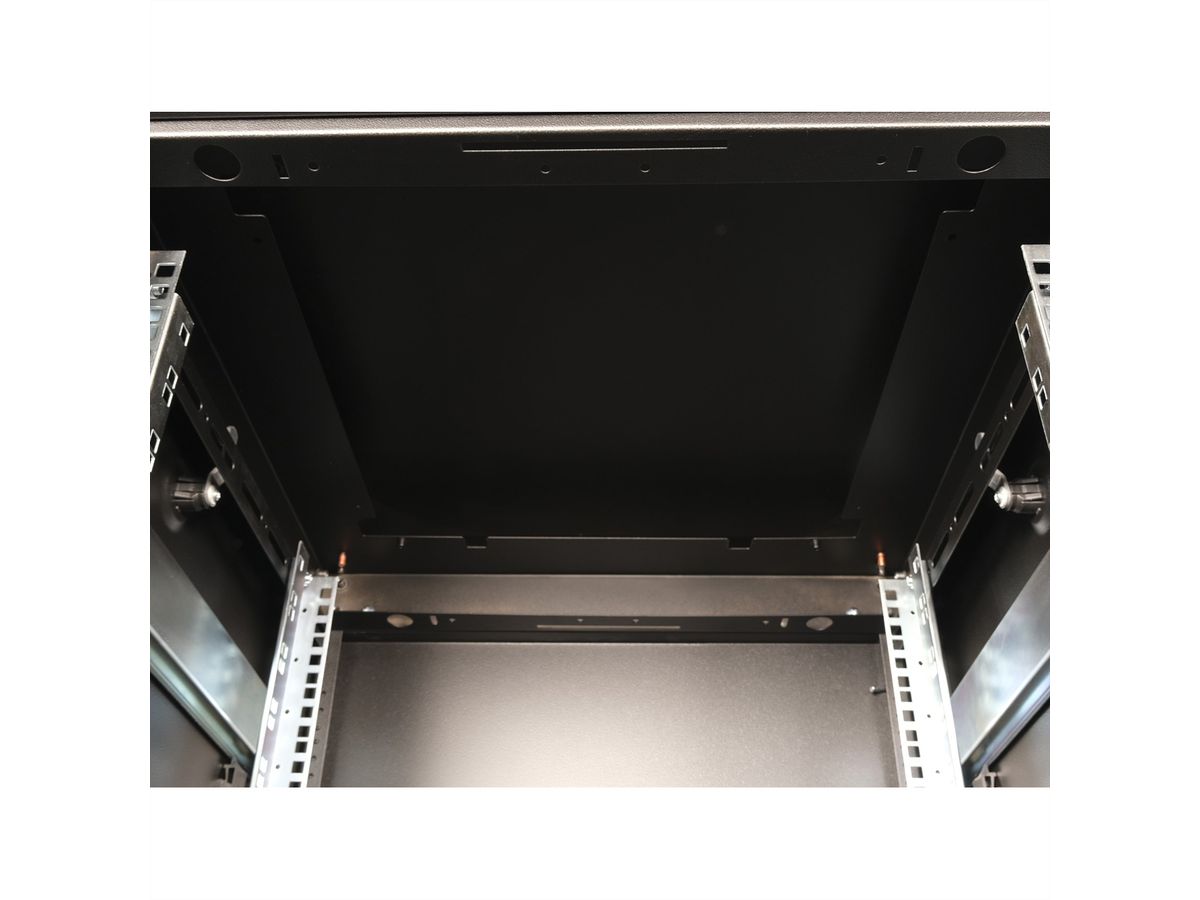 ROLINE 19-inch netwerkkast Pro 26 U, 600x600 BxD Glazen deur zwart