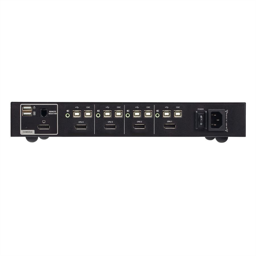 ATEN CS1184DP4C 4-Poorts USB DisplayPort Secure KVM Switch met CAC