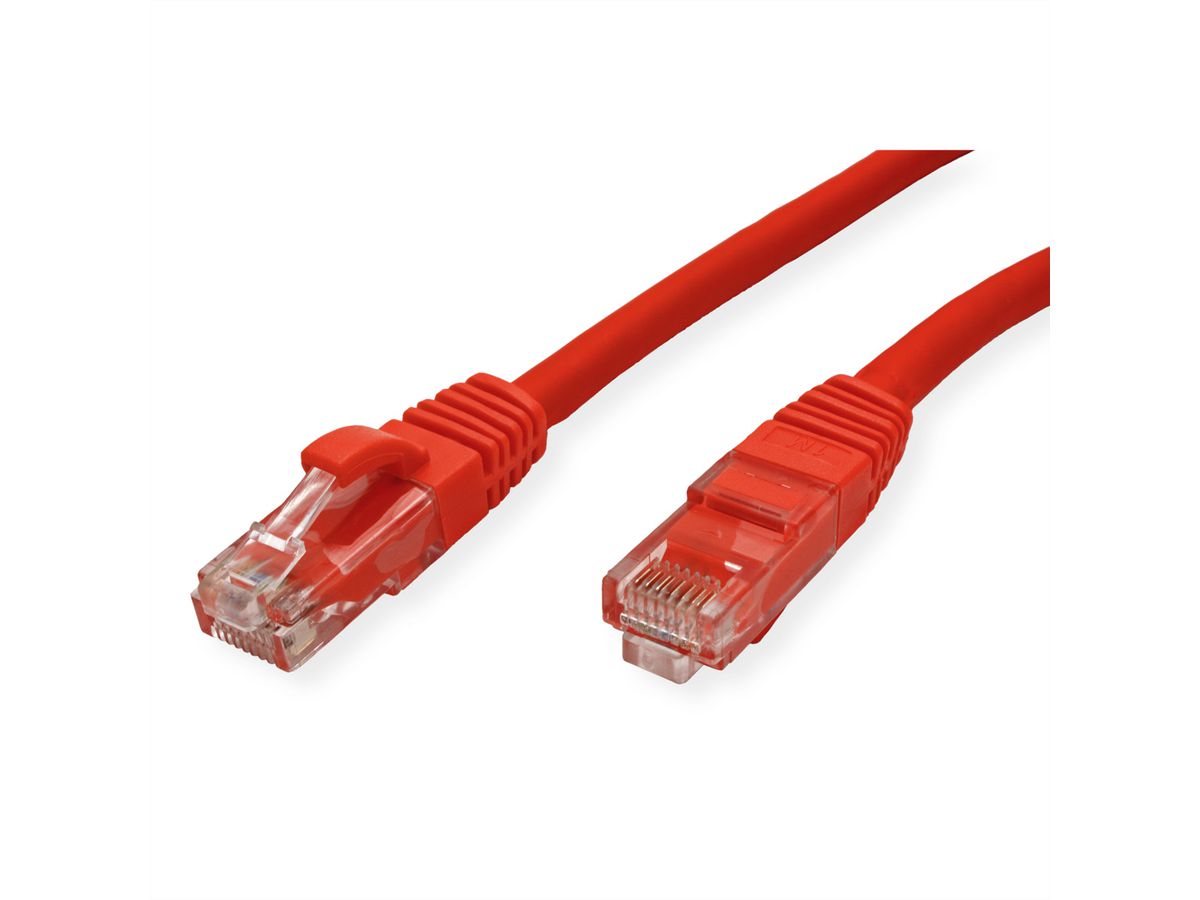 VALUE UTP Cable Cat.6 (Class E), halogen-free, red, 10 m