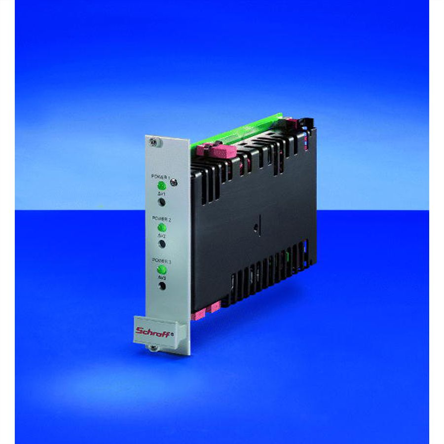 SCHROFF voeding 19" DC/DC Coolpower 100 W, drievoudig, CPDC 312