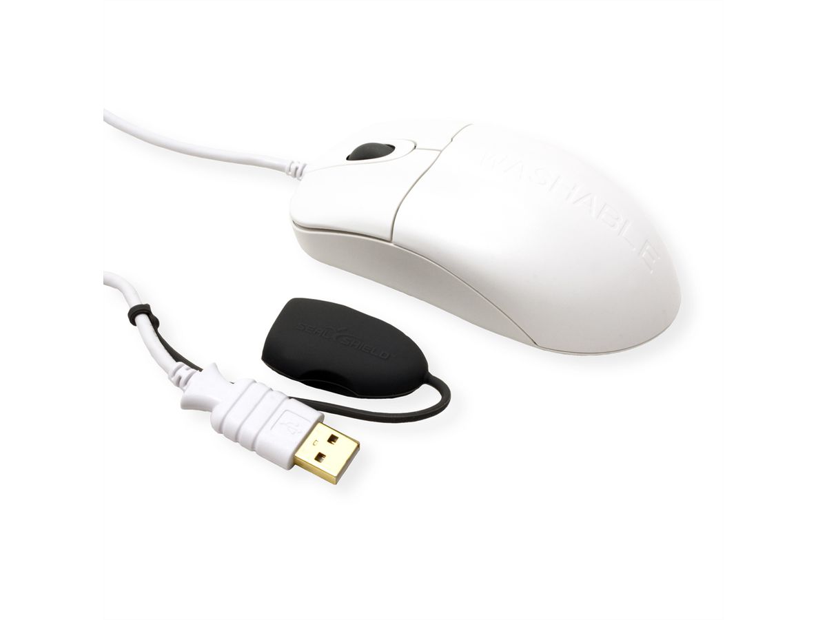 SEAL SHIELD Zilver Storm Muis USB wit STWM042