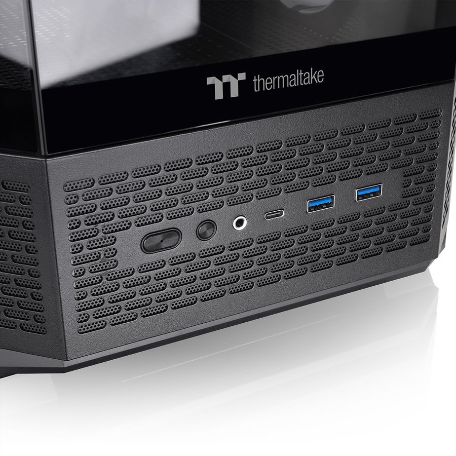 Thermaltake TR300 TG ARGB Mid Tower Case, Black