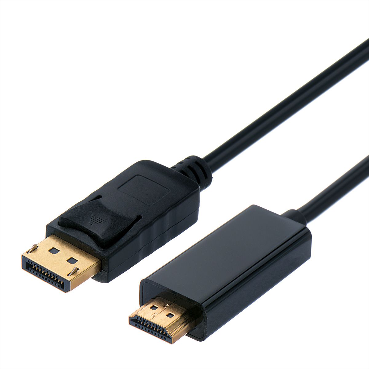 STANDARD DisplayPort Cable, DP - HDTV, M/M, black, 5 m