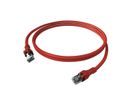 EasyLan DualBoot® PushPull Patch Cable Cat.6A (Class EA), S/FTP, RJ45 / RJ45, red, 2 m
