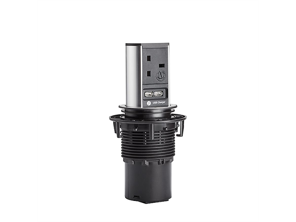 BACHMANN ELEVATOR 1xUK 5A USB Charger, Power 0.5m GST18 United Kingdom
