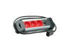 BACHMANN 3-way UTE socket strip 45°, 2.0m IEC320 C14