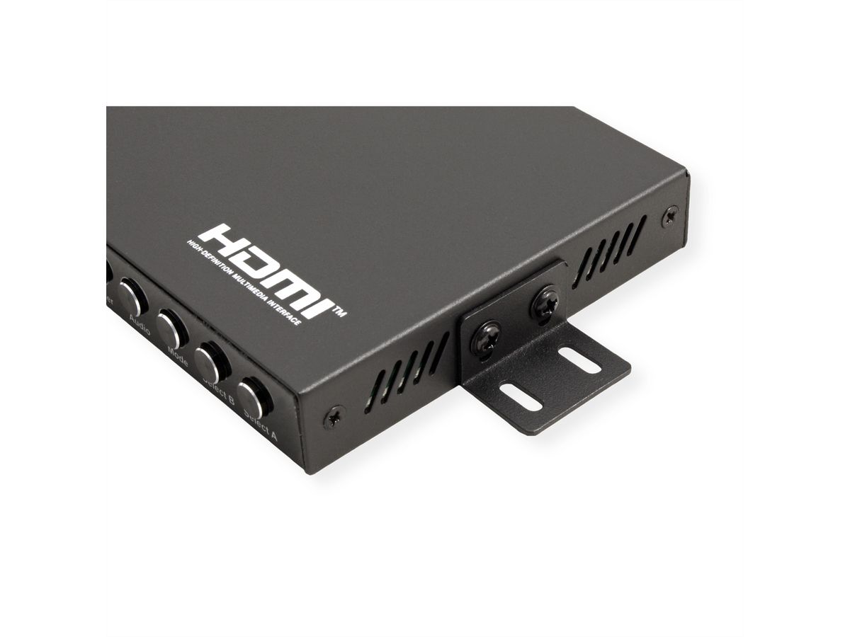 VALUE HDMI Matrix Switch, 4x2 QUAD Multi-Viewer, Naadloos schakelen