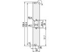 SCHROFF U-profile Front Panel, Shieldable, D-Sub Cutout, 3 U, 4 HP, 1 x 9 Pin, 2.5 mm, Al, Front Anodized, Rear Conductive