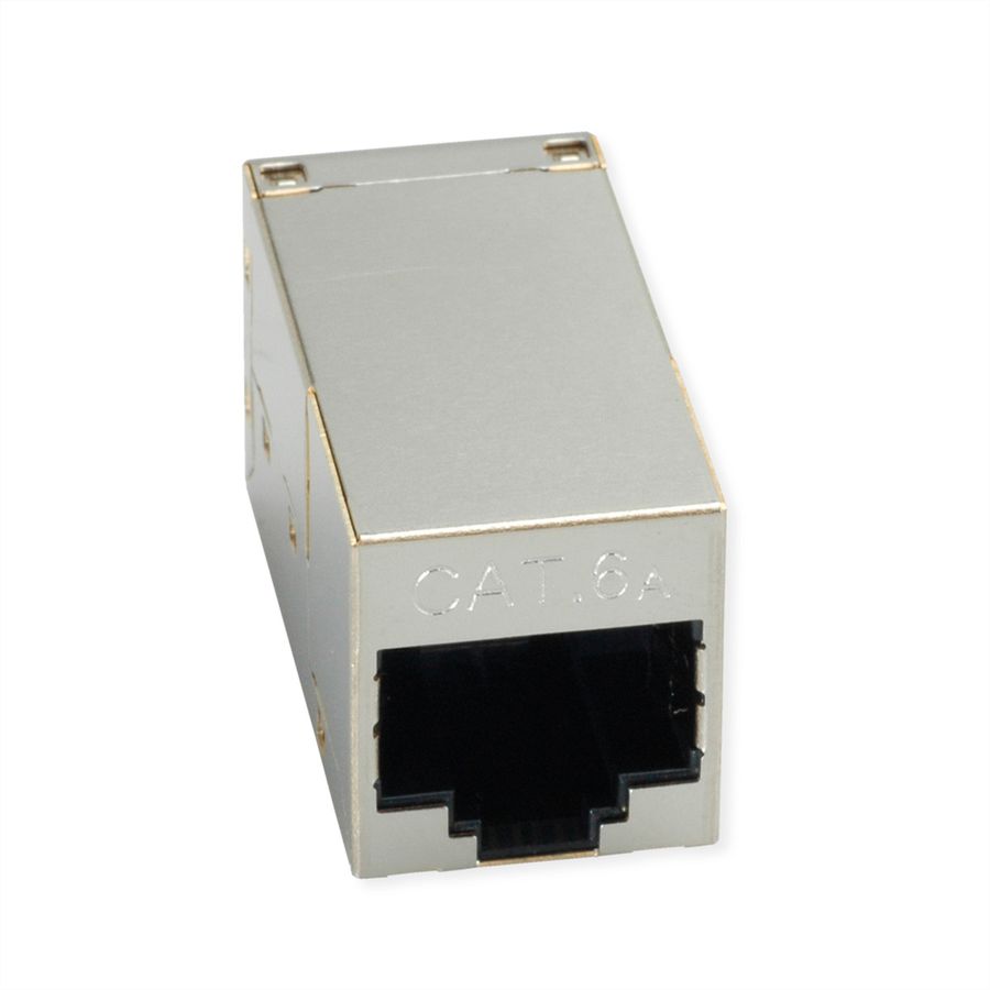 ROLINE RJ-45-koppeling afgeschermd, Cat.6A (klasse EA), zilver