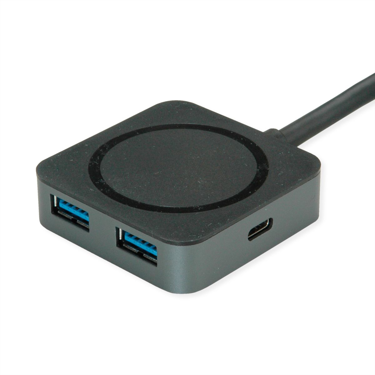 VALUE USB 3.2 Gen 2 Hub, 4 poorten (2x USB-A + 2x USB-C), met verlengkabel, 3 m