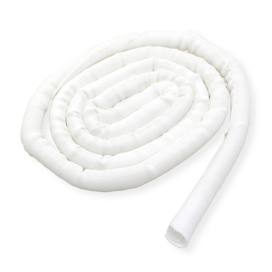 VALUE stoffen slang SNAP voor kabelbundeling, wit, 2,5 m