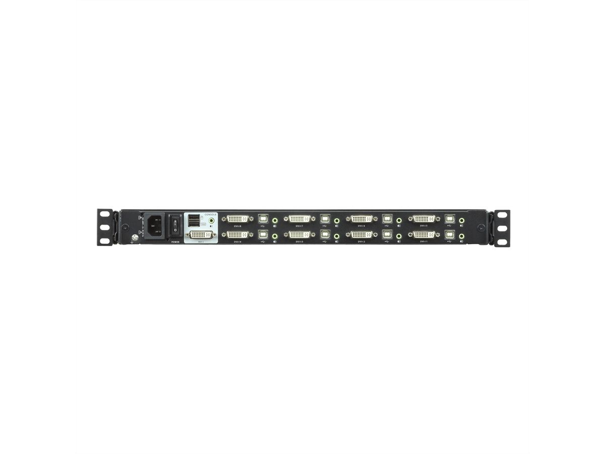 ATEN CL6708MW 43 cm LCD KVM-switch, USB-DVI 8-poorts Duitse toetsenbord indeling