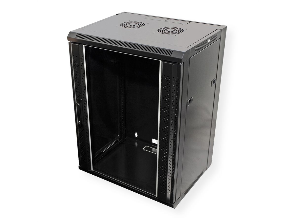 VALUE 19" Wall Mount Rack 15U, 775x570x600 mm (HxWxD), black