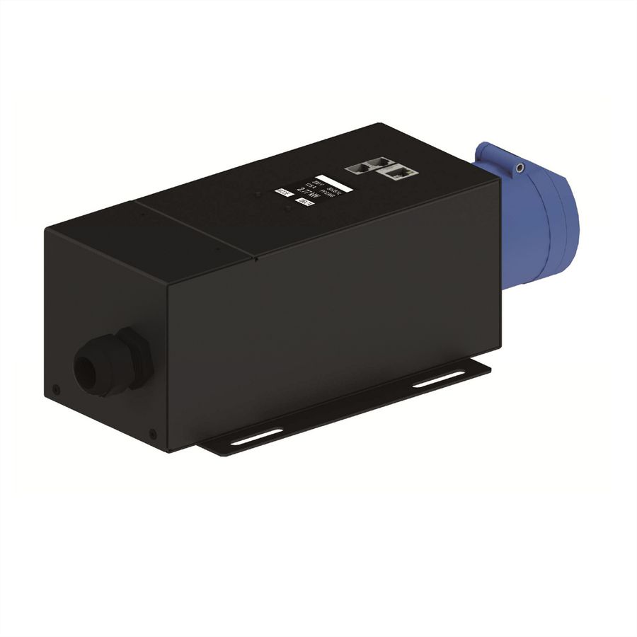 BACHMANN BlueNet CEE 32A 1 fase, CEE wandcontactdoos 32A blauw, meting