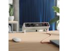 BACHMANN DESK2 2xCEE7/3 1xUSB C/C 65W, 1xCM L=0,2m INOX