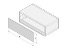SCHROFF RatiopacPRO EMC Frontplaat, gegroefd, afgeschermd, 2 HE, 84 PK, 2,5 mm, Al, geanodiseerd voor, geleidend achter