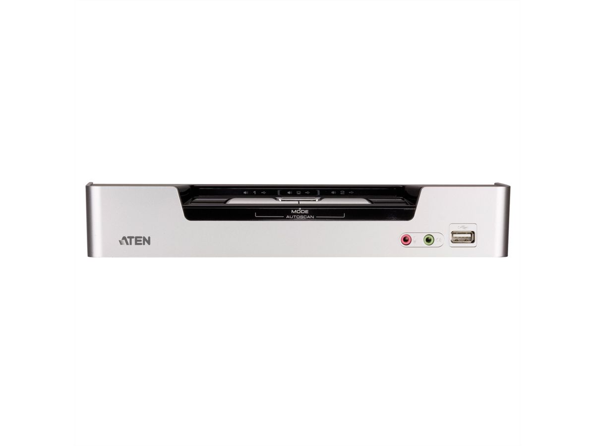 ATEN CS1642A KVM Switch Dual-View DVI, USB, Audio, USB-Hub, 2 Ports