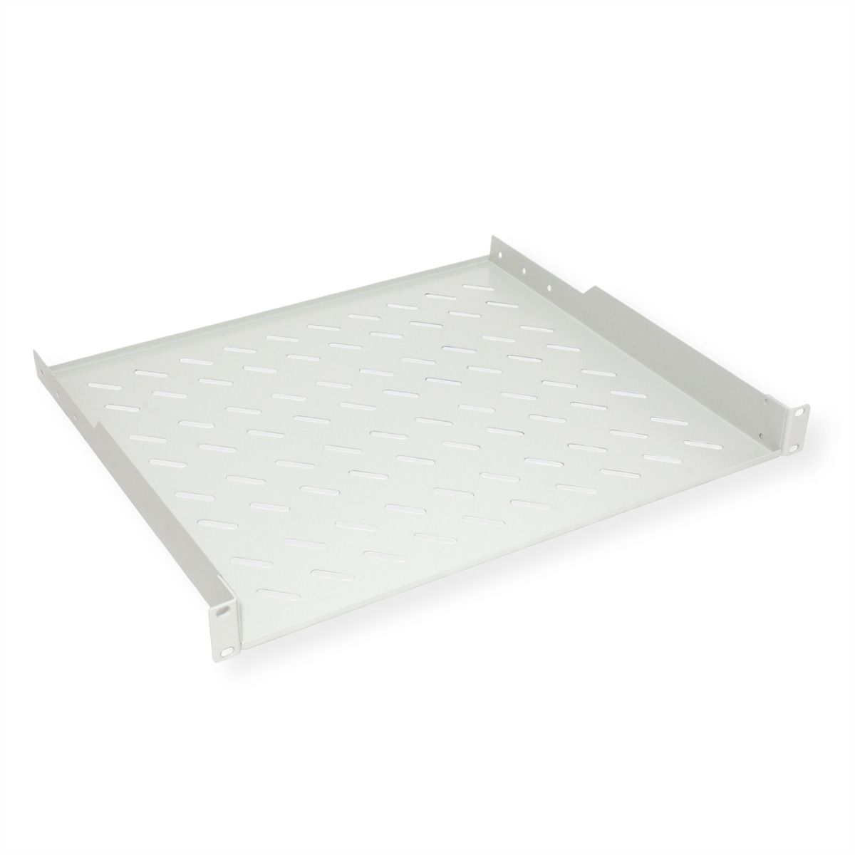 ROLINE 19-inch shelf 1 U 400 T, 15kg load capacity grey