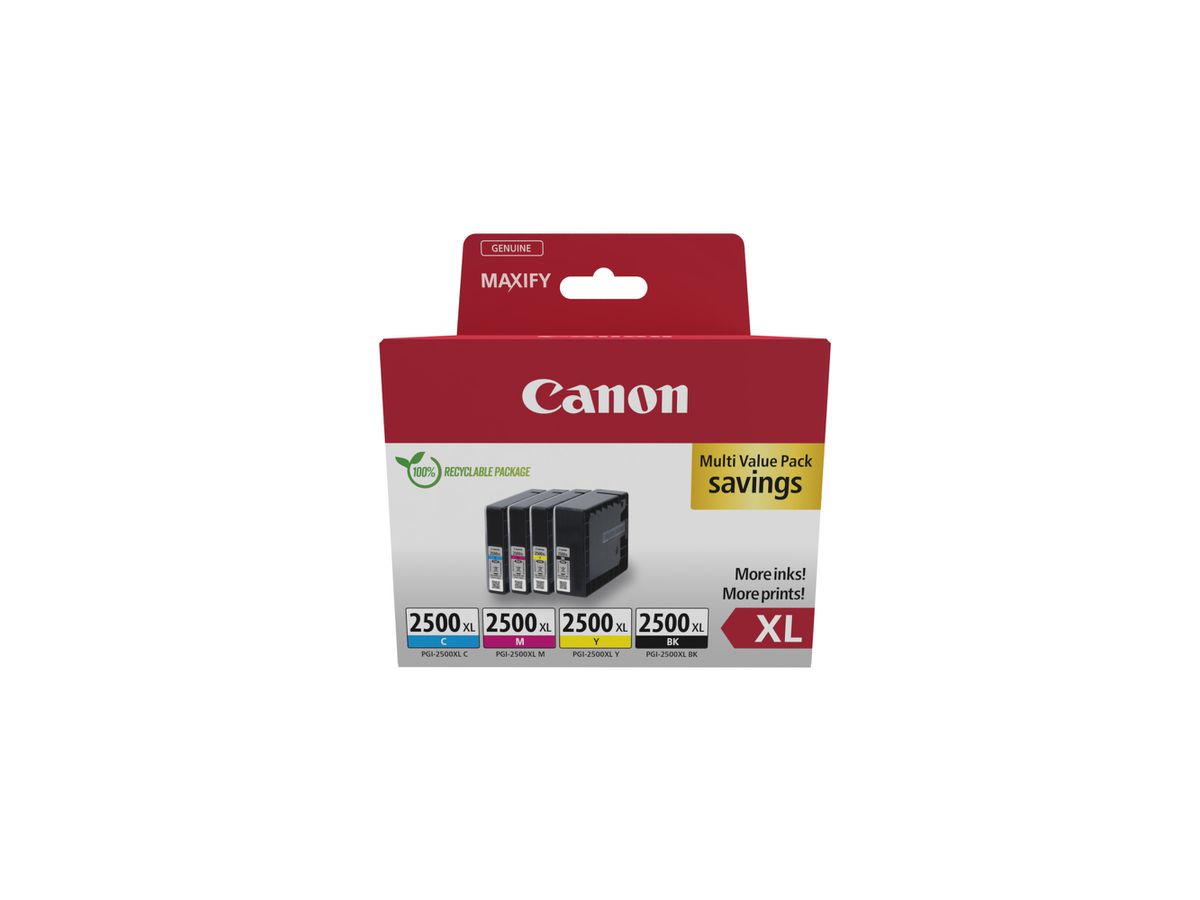 Canon 9254B010 inktcartridge 4 stuk(s) Origineel Hoog (XL) rendement Zwart, Cyaan, Magenta, Geel