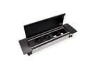 BACHMANN POWER FRAME COVER zwart ALU 4-voudig RAL9005