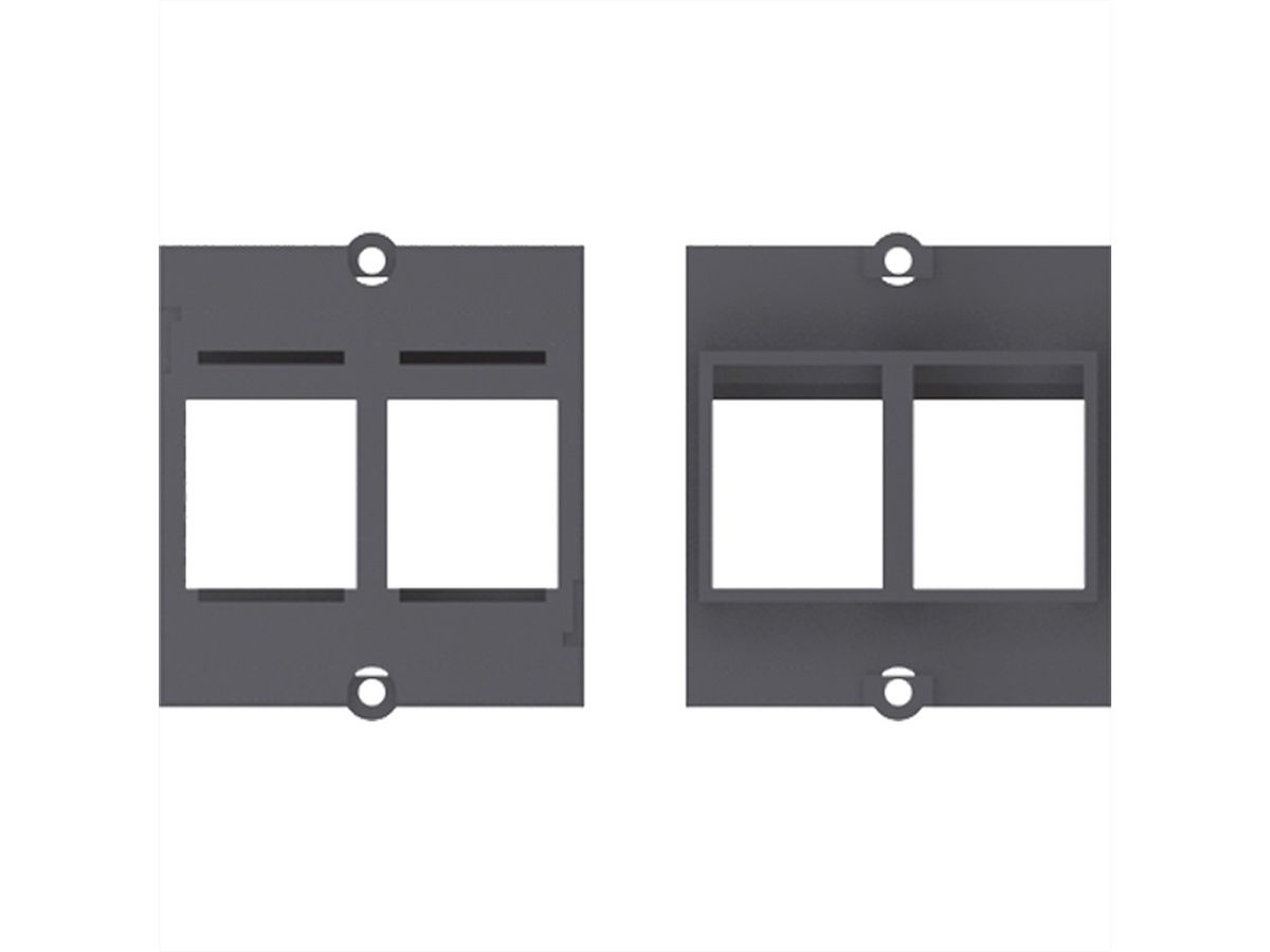 BACHMANN custom module frame 2x Keystone, black