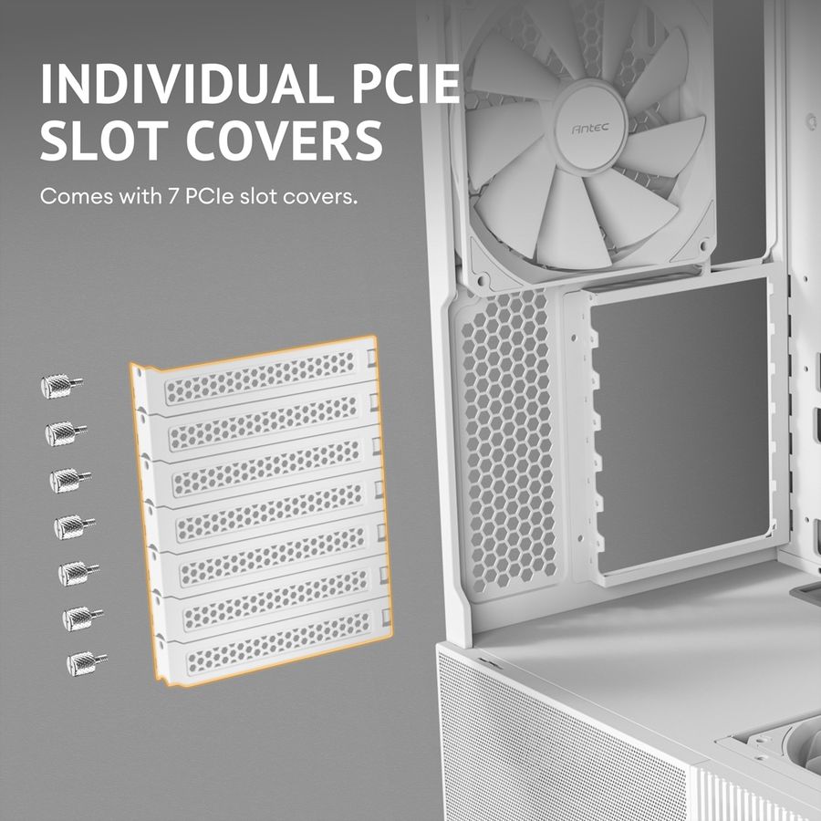 ANTEC Constellation C6 Curve Air White PC Case ATX Midi Tower, white