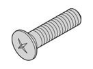 SCHROFF verzonken schroef, verhoogd, kruisgleuf, M2.5x10 mm, staal vernikkeld