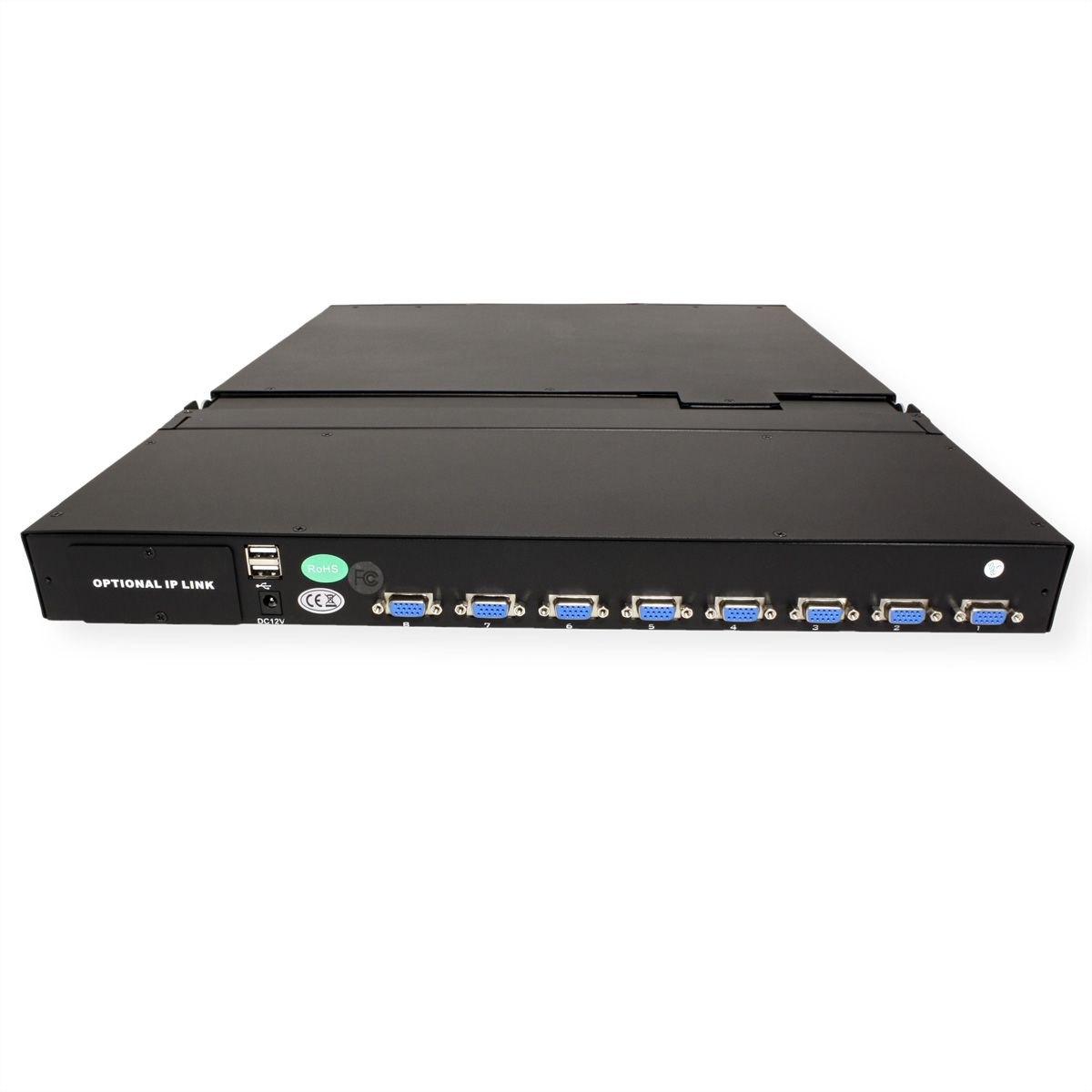 VALUE 19" KVM-switch, 8-poorts, 48 ​​cm (19") TFT (16:9), VGA, USB, FR-Layout